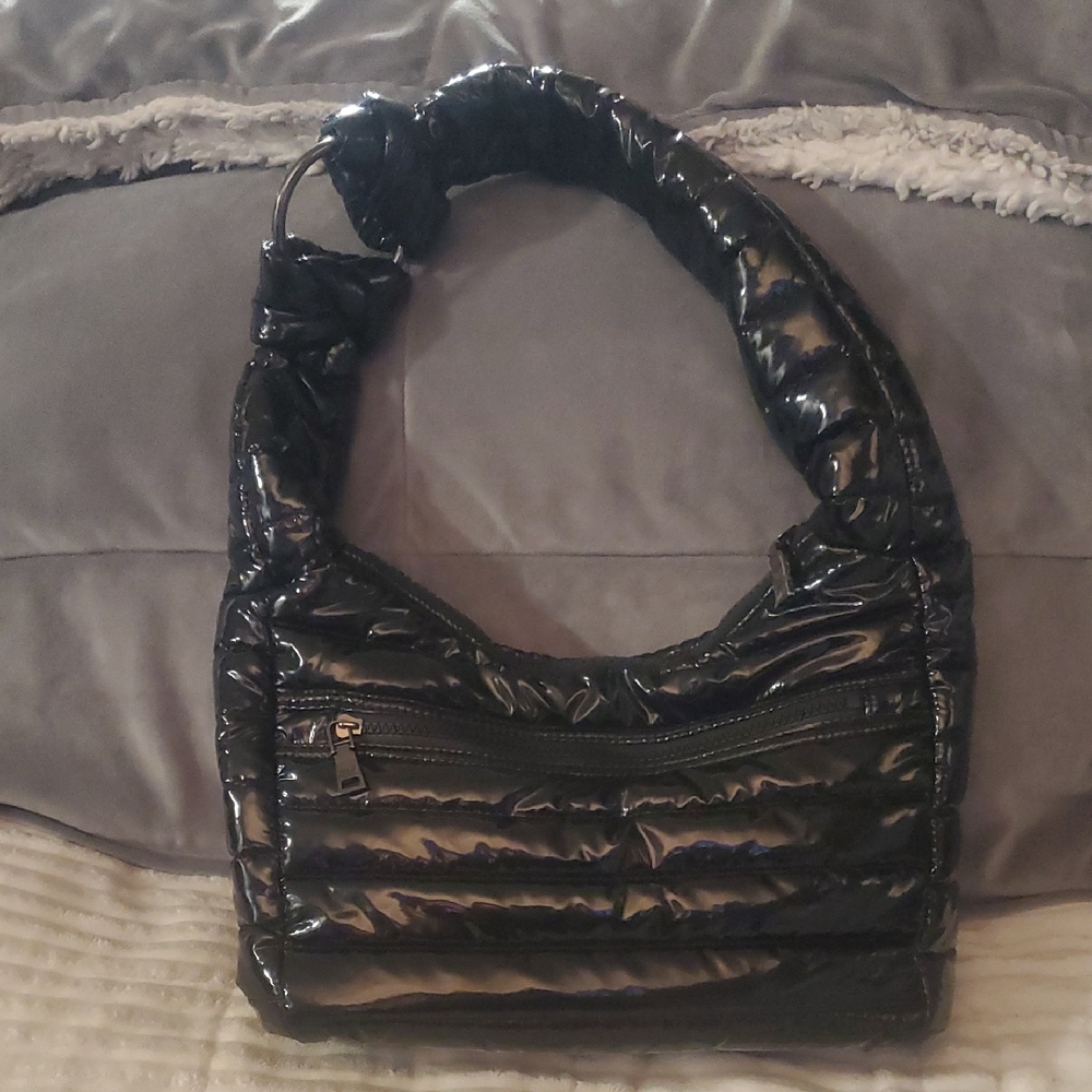Think Royln Black Quilted Women's Bag